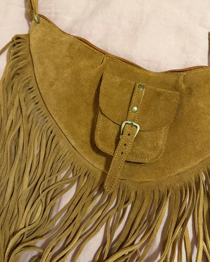 Leather fringe Bag  - Image 6