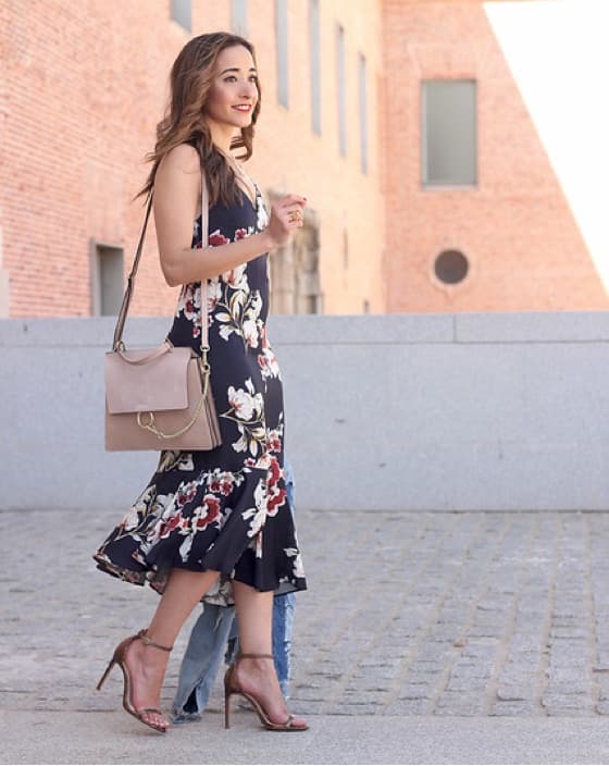 Zara Floral Midi Dress - Image 4