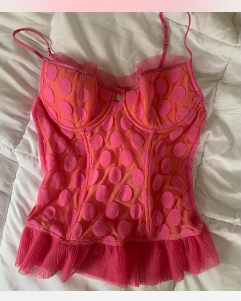 Pink Vintage Victoria Secret Corset - Image 2