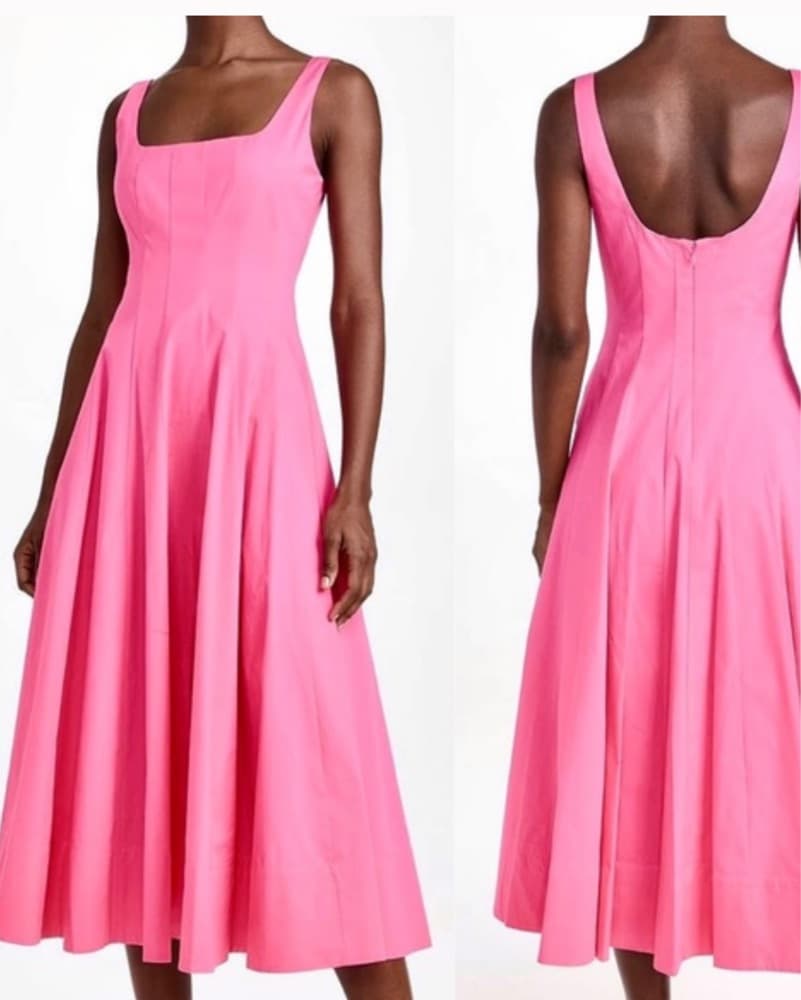 Staud Pleated Dress - Image 1