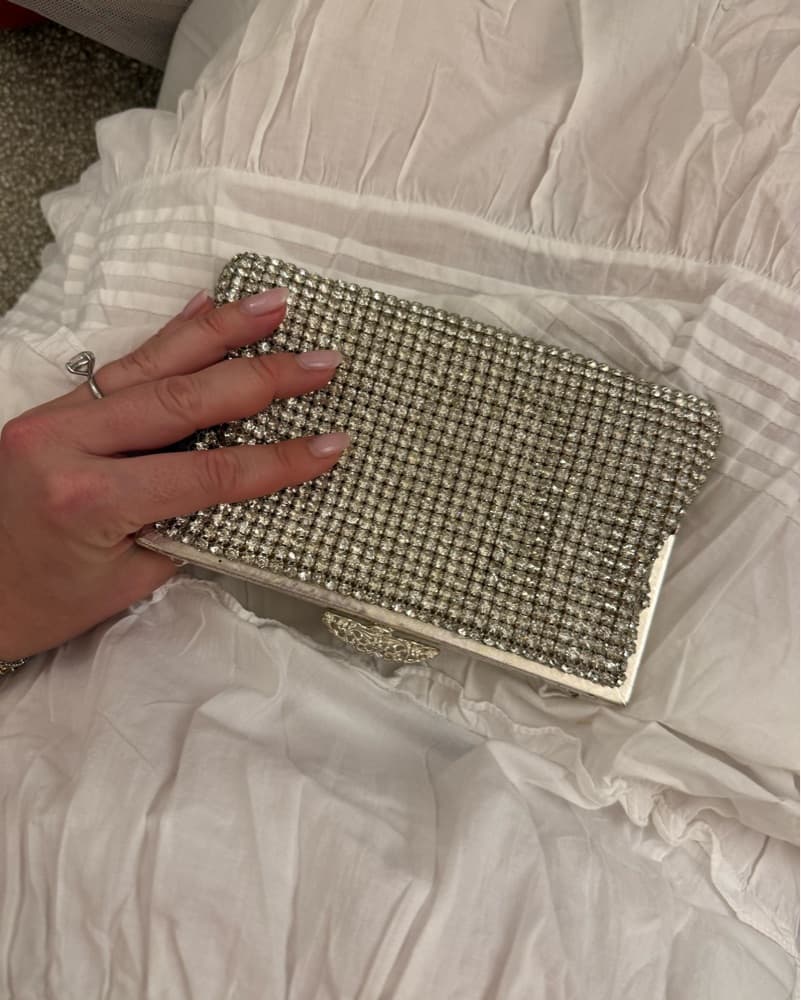 Vintage Crystal Pochette Clutchi - Image 4