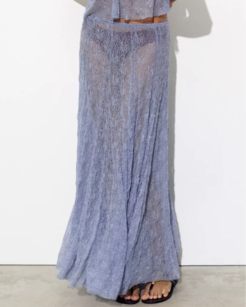 Long Lace Skirt - Image 1