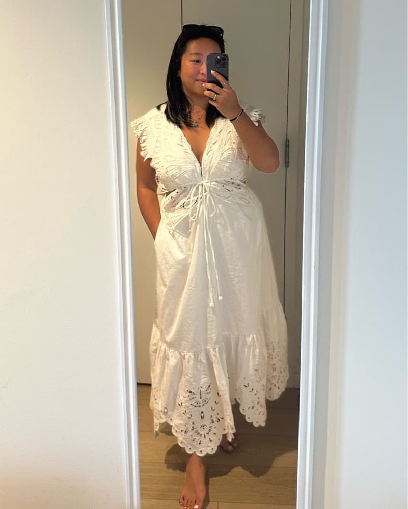Farm Rio Butterfly Richelieu Dress - Image 5