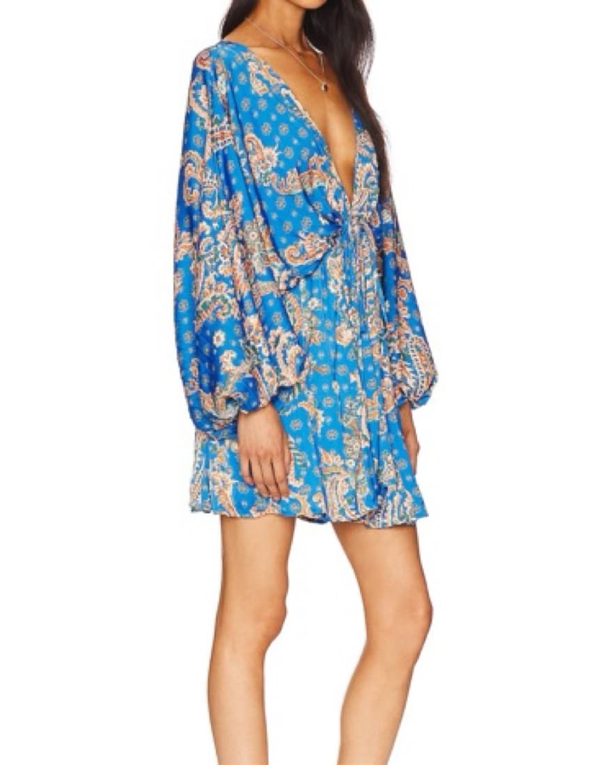 Free People Printed Mini Dress - Image 2