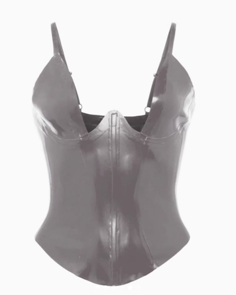 KHY X Poster Girl Latex Plunge Tank - Image 1