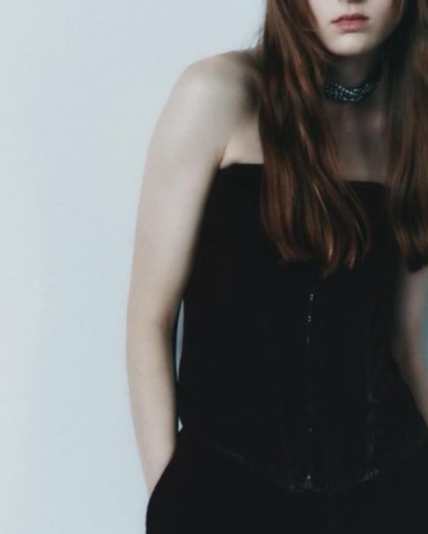 Blac Velvet Corset Top - Image 3