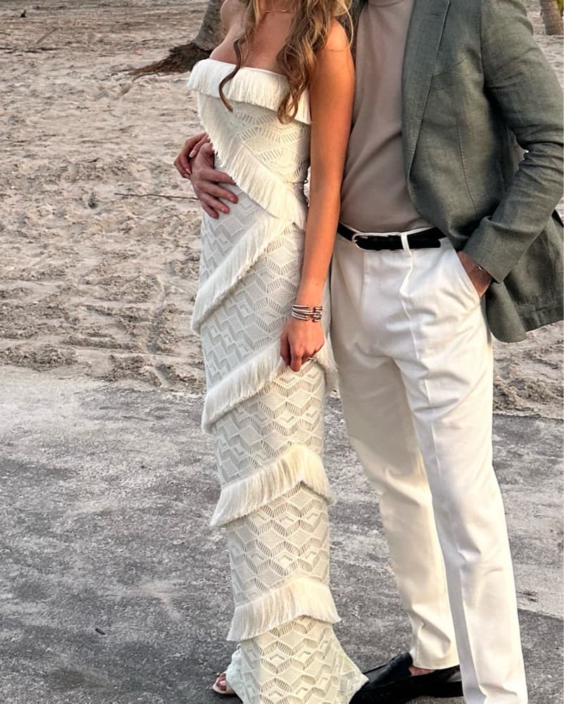 PatBO fringe Maxi Dress  - Image 3