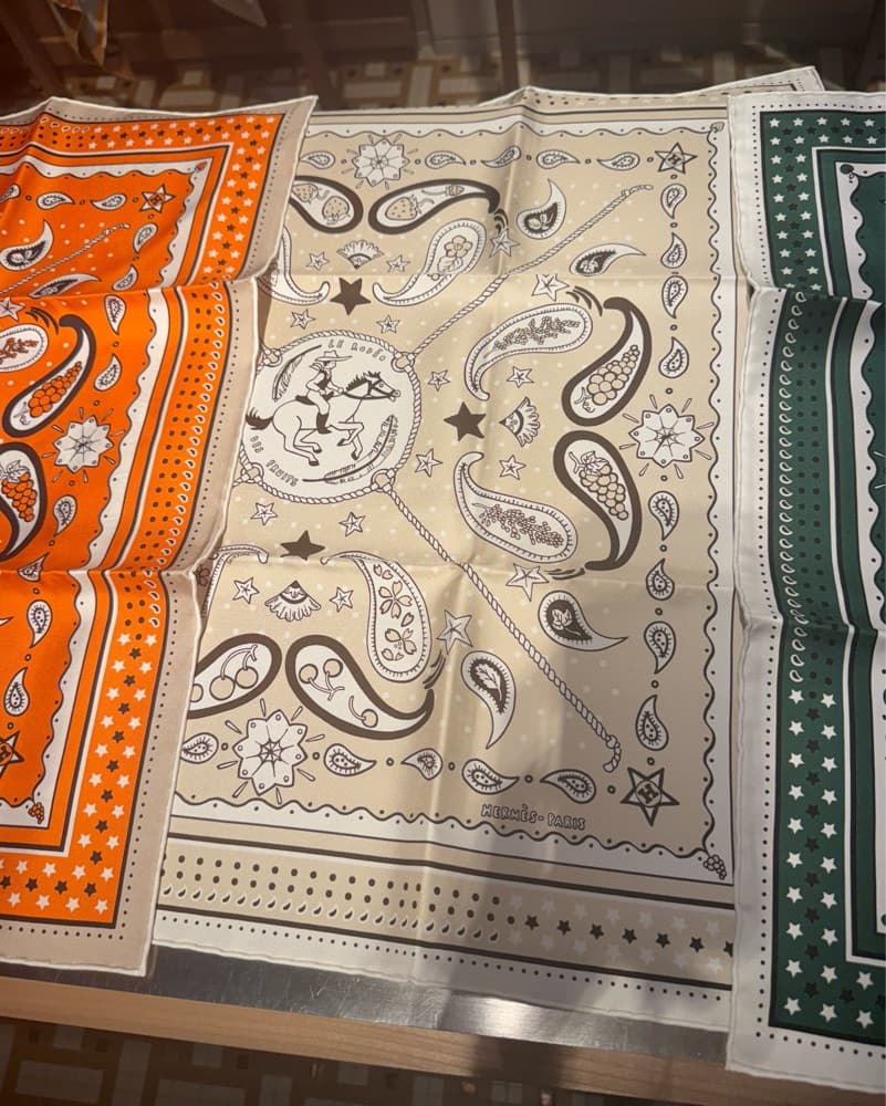 Hermes Le Rodeo Silk Bandana Scarf - Image 5