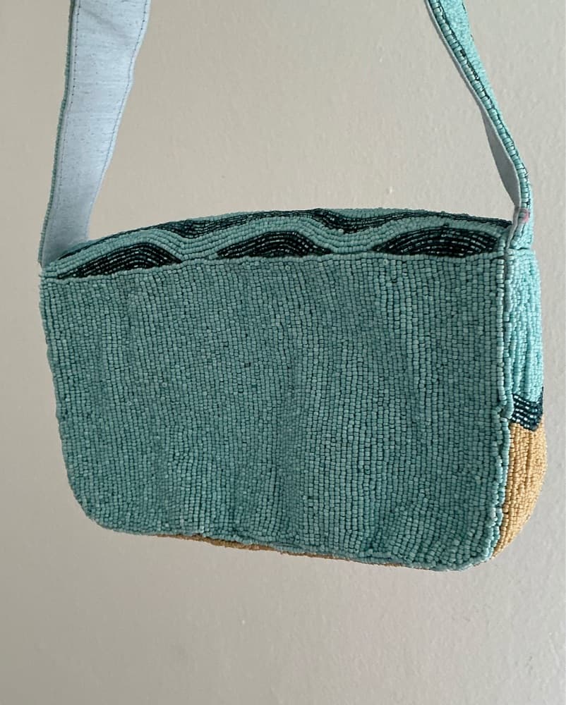 Beaded Beach Scene Should Bag  - Image 3