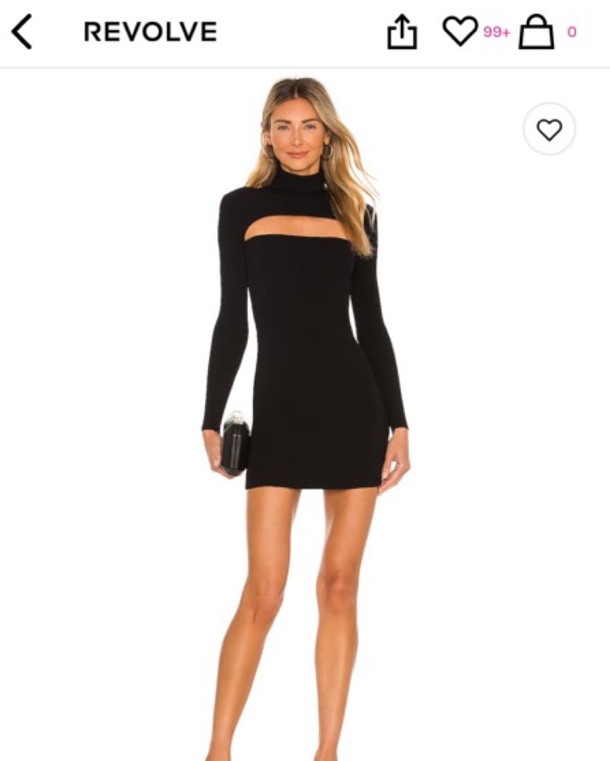 Black Mini Dress - Image 1
