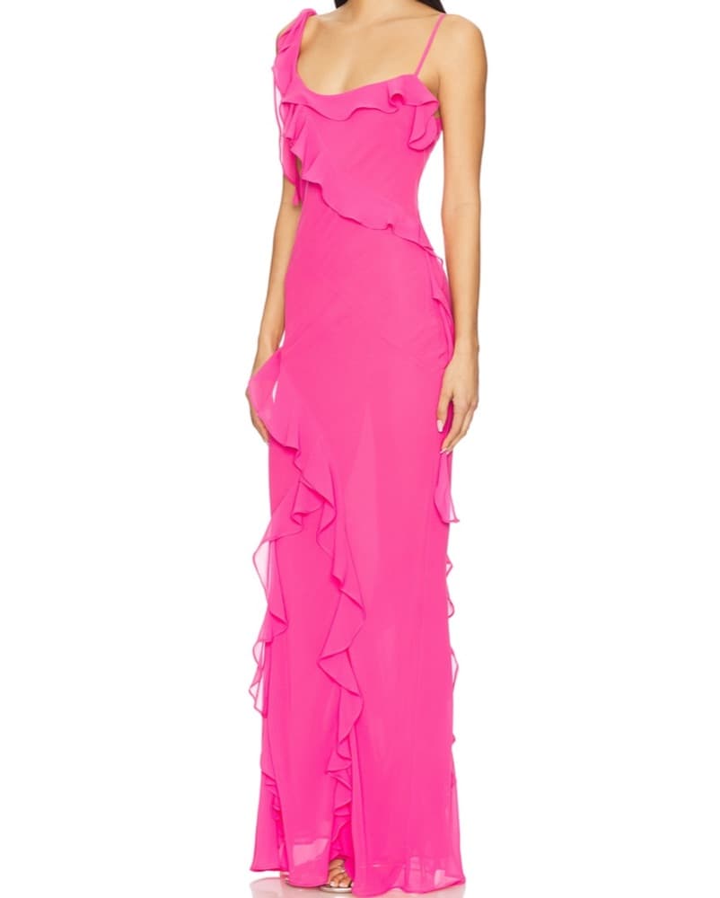 Majorelle Teagan Gown In Pink  - Image 1