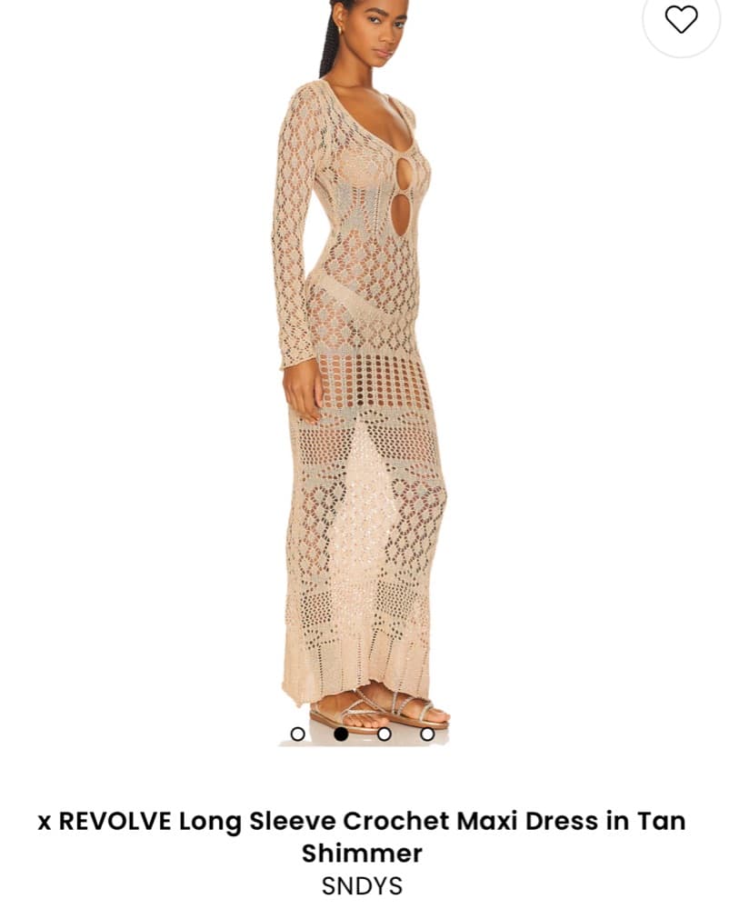 Crochet Maxi Dress Cover Up - Image 2
