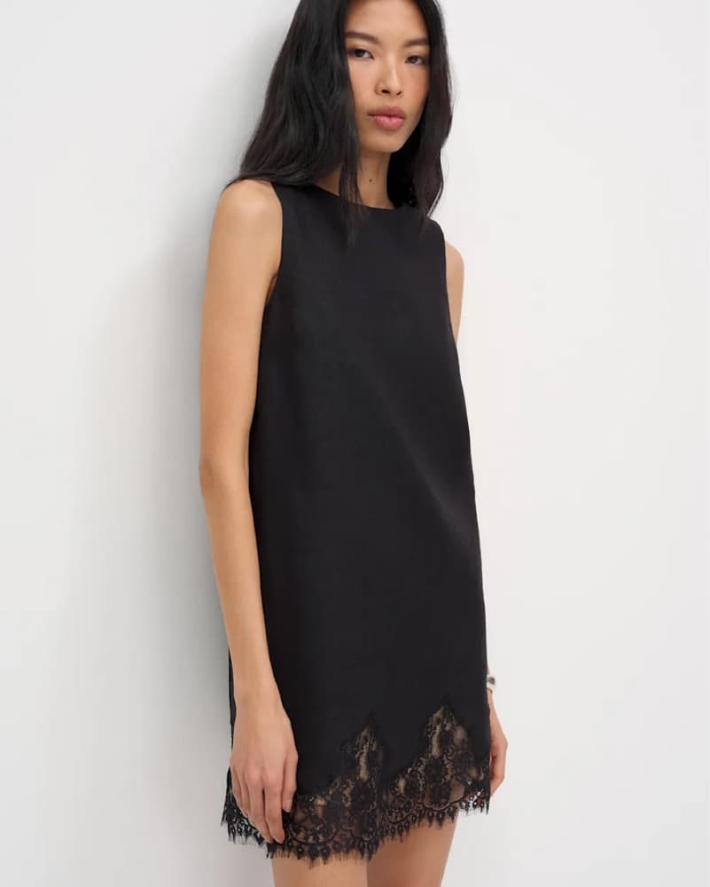 Reformation Lace Trim Shift Dress - Image 3