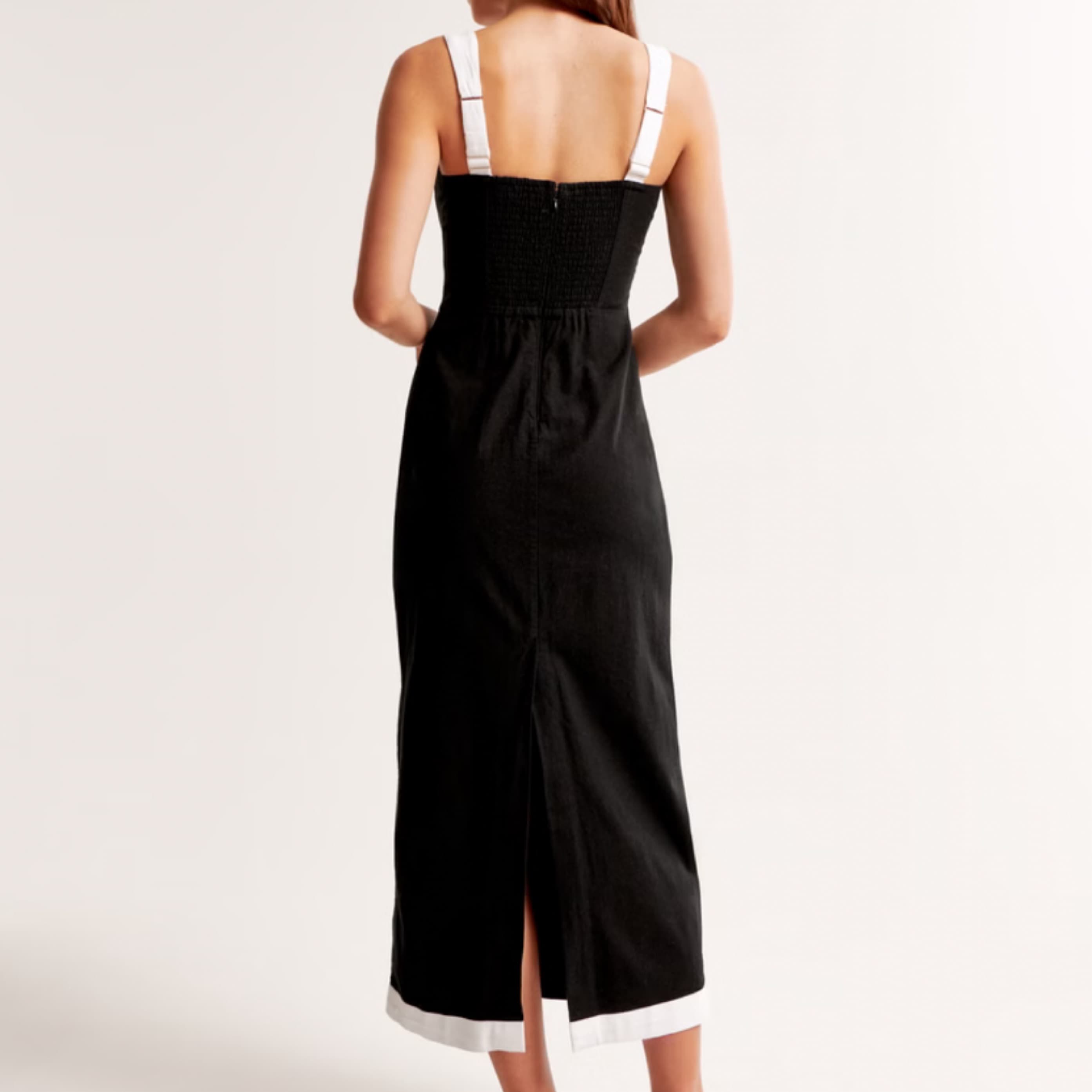 Abercrombie Linen-Blend Squareneck Dress - Image 3