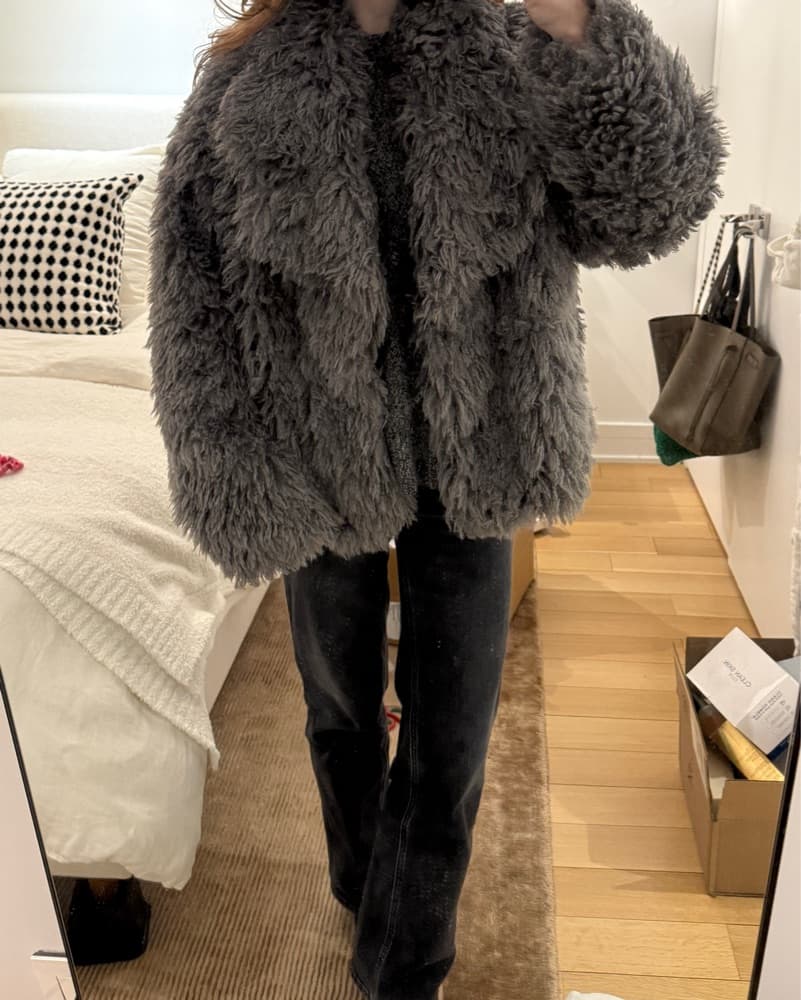 Staud Soprano Faux Fur Coat - Image 3