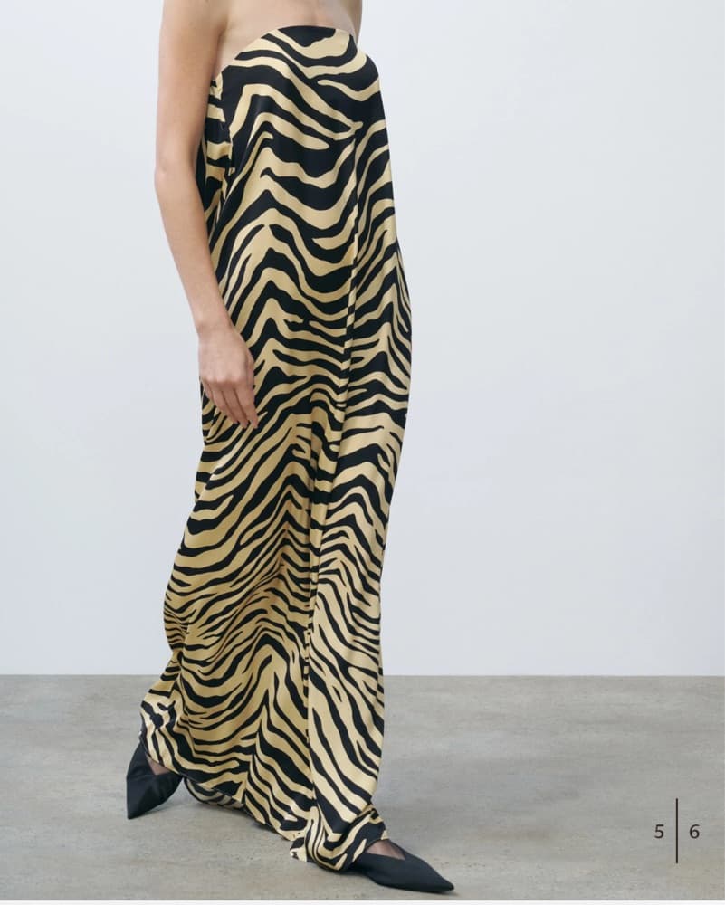 SRG Sloan Silk Dress in Zebra - Image 4