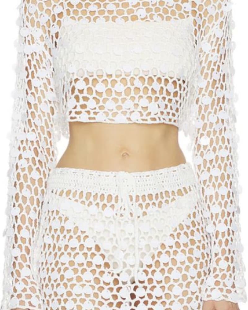 Revolve Cover Up Top & Skirt Set - Image 1