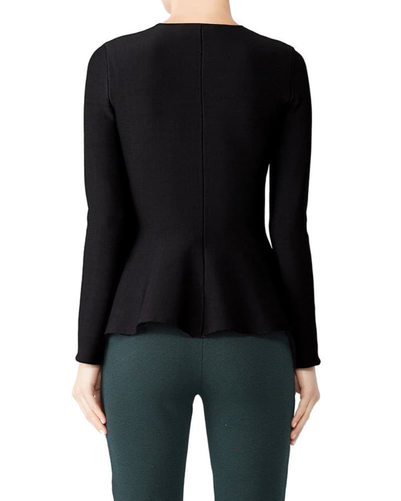 Theory Long Sleeve Peplum Top - Image 3