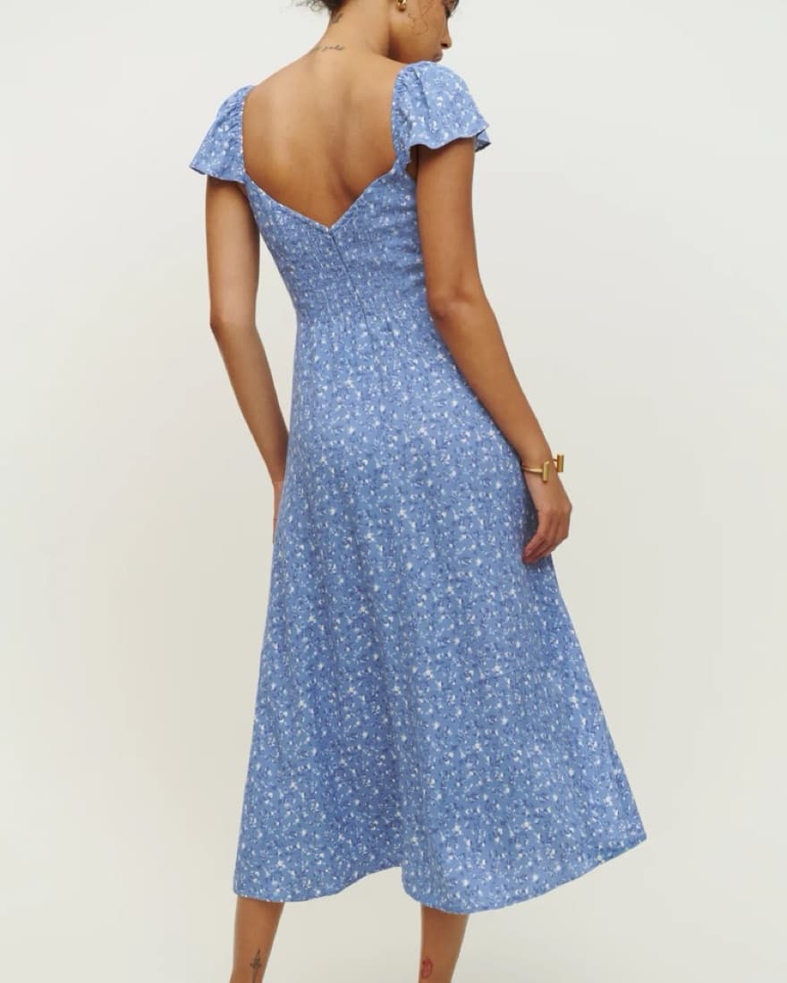 Reformation Baxley Dress Midi  - Image 4