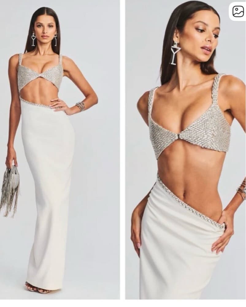 retrofete Fernanda Embellished Asymmetri - Image 1