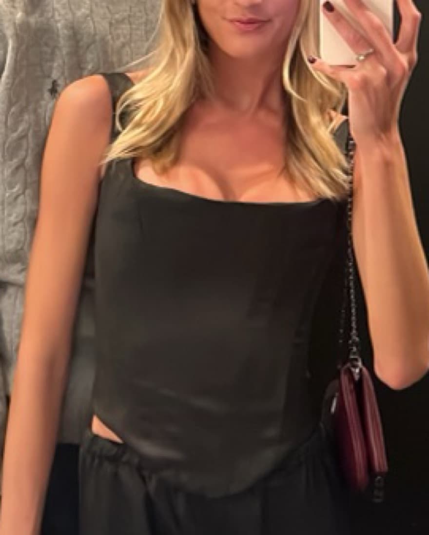House of CB Black Corset Top - Image 3