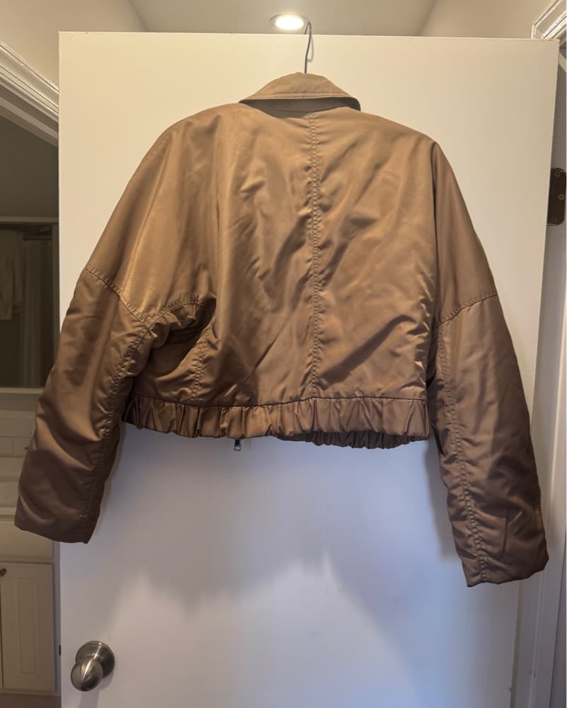 GANNI Cropped Nylon Jacket - Image 4