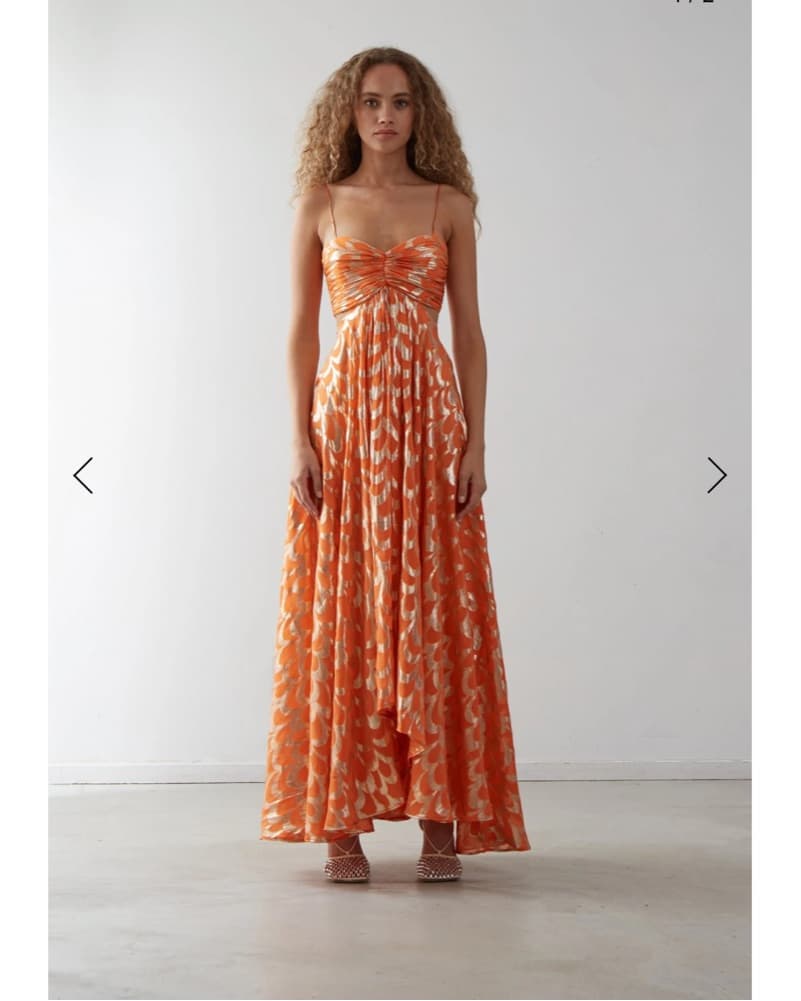 Delfi Collective Adele Dress in orange - Image 1