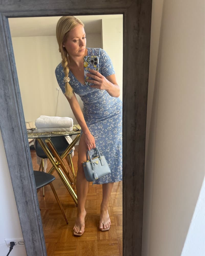 Floral Blue Dress - Image 1