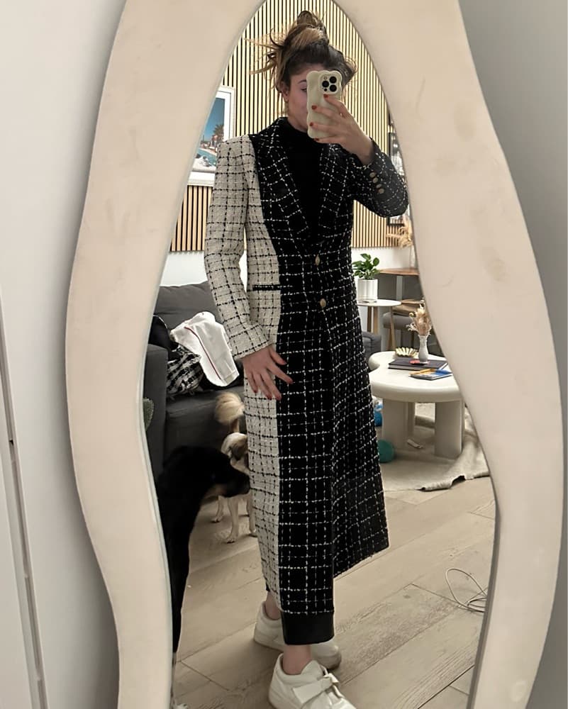 Alice + Olivia Two-Toned Coat - Image 3