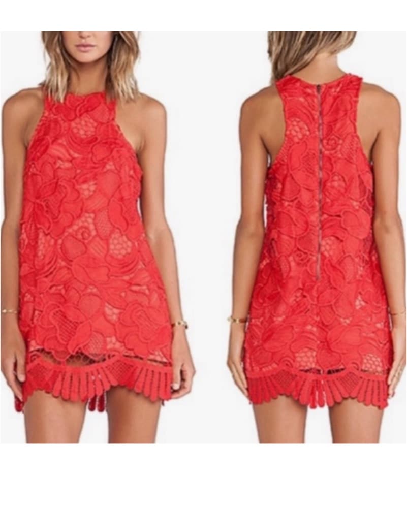 Lovers & Friends Caspian Shift Dress Red - Image 1
