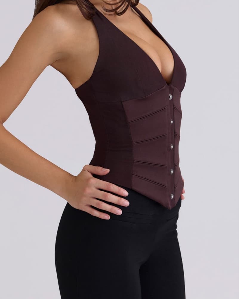 House of CB Lia Corset in Cherry - Image 3
