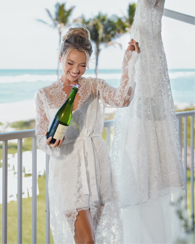 Sareh nouri Lace Bridal Robe  - Image 1