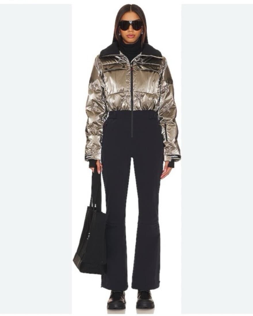 Perfect Moment Silver & Black Ski Suit - Image 1