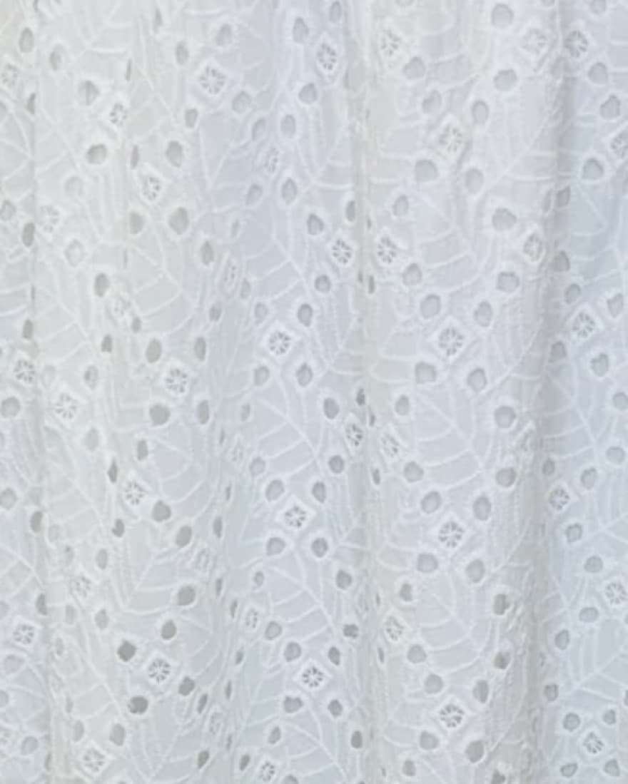 White eyelet skirt set - Image 3