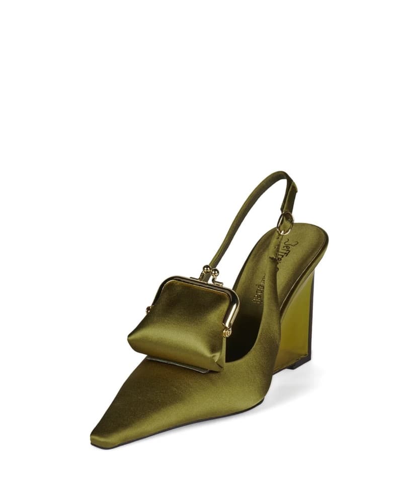 PAY-ME Satin Coin Purse Pointed Toe Heel - Image 4