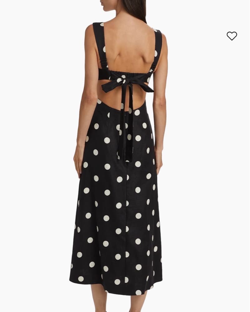 Zimmermann Crush Polka Dot Midi Dress - Image 2
