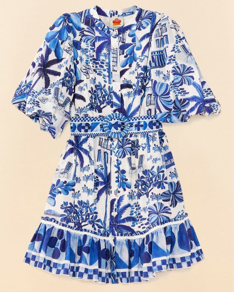 Farm Rio Sweet Puff Sleev Mini Dress - Image 6
