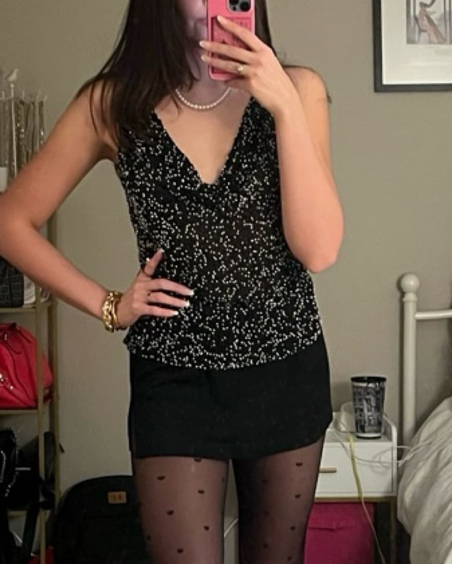 Alice And Olivia Beaded Sparkly Tank - Image 1