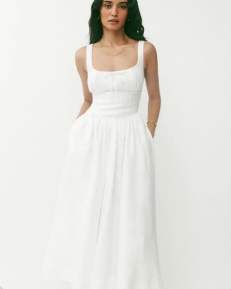 Reformation Dorsia Linen Dress - Image 1