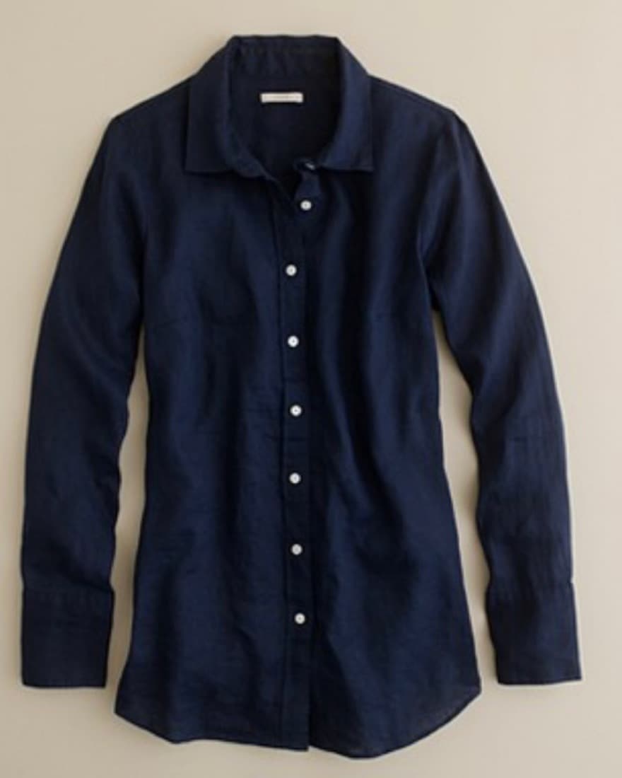 J. Crew Linen Perfect Fit Shirt - Image 1