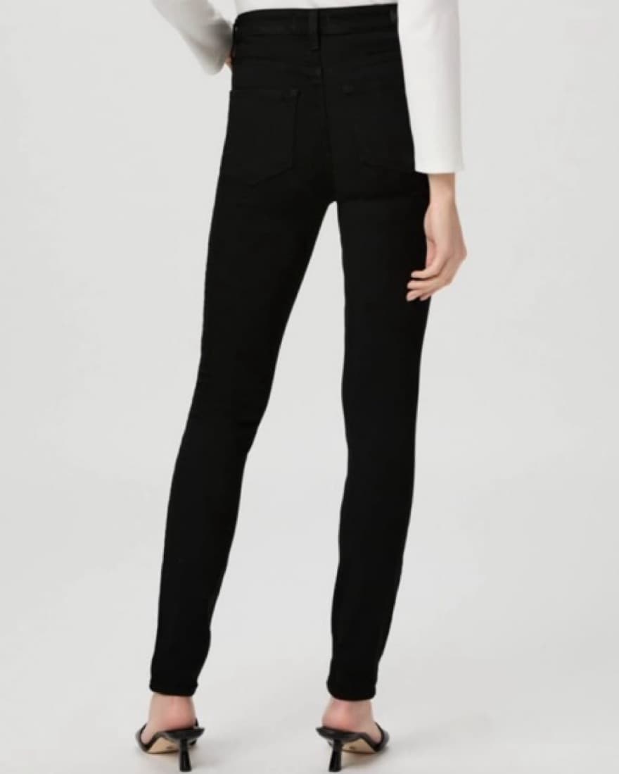 PAIGE - Chic Black Skinny JeansA - Image 4