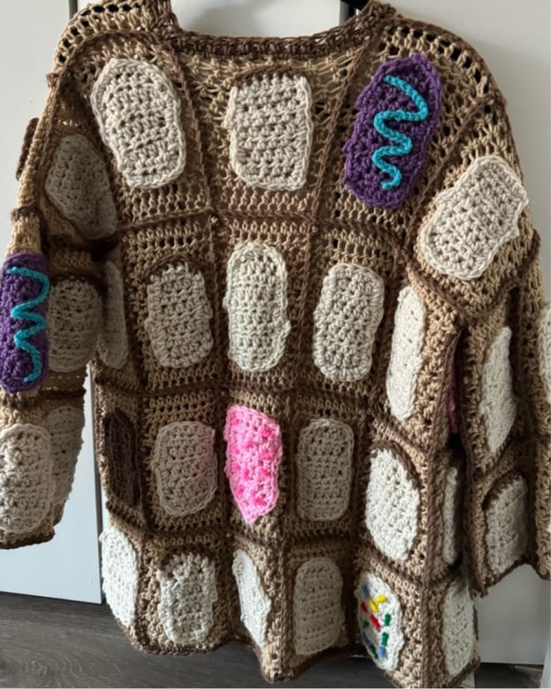 Pop-Tart Official Crocheted Cardigan - Image 3