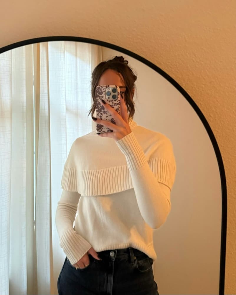 Chloé Cashmere Capelet Sweater - Image 4