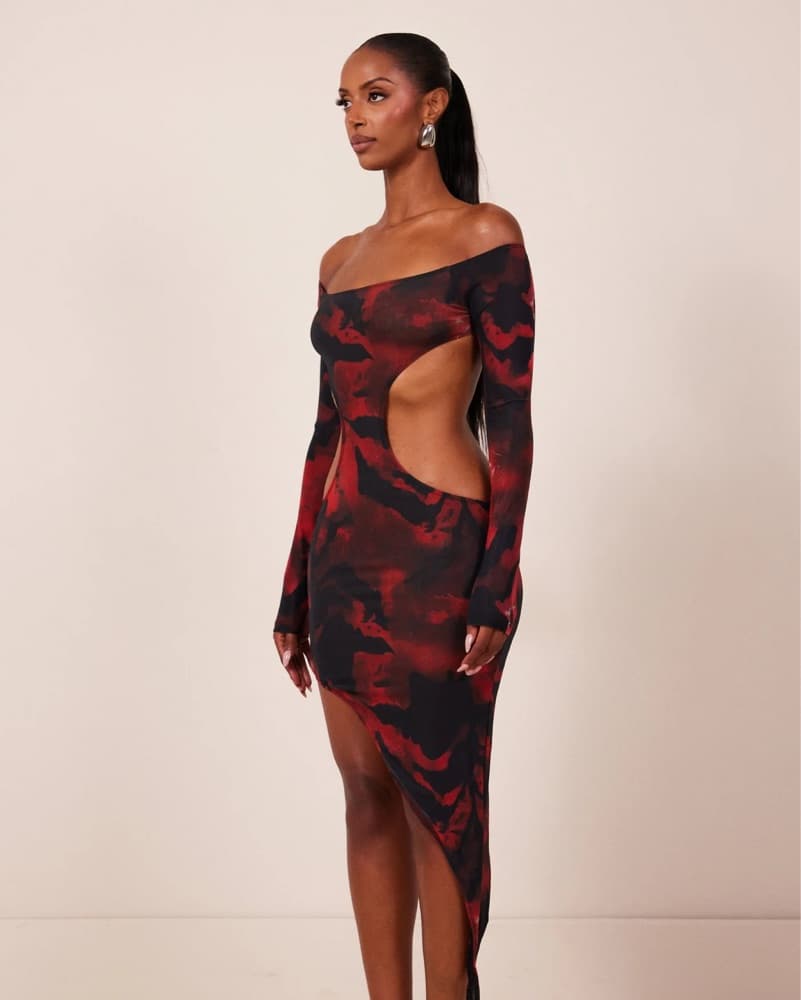 Sultry Camouflage Midi Dress - Image 3
