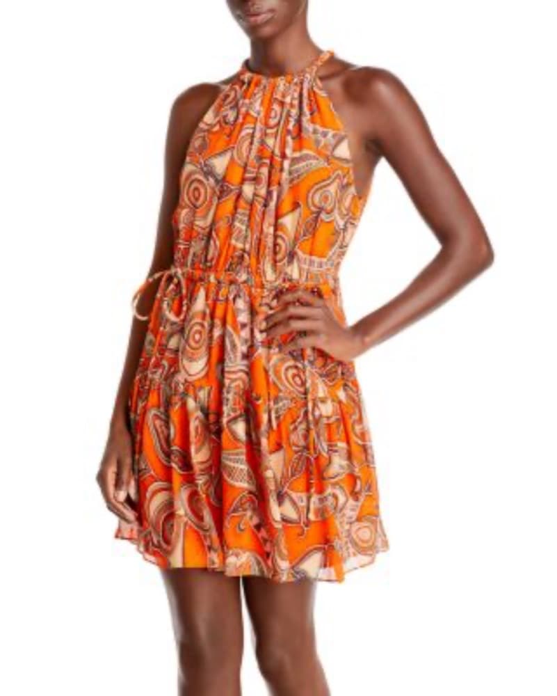 A.L.C. Orange Halter Dress - Image 2