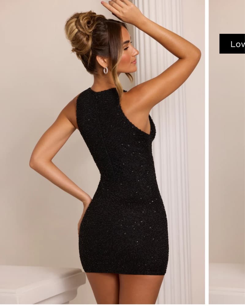 Oh Polly Black Mini Dress - Image 2