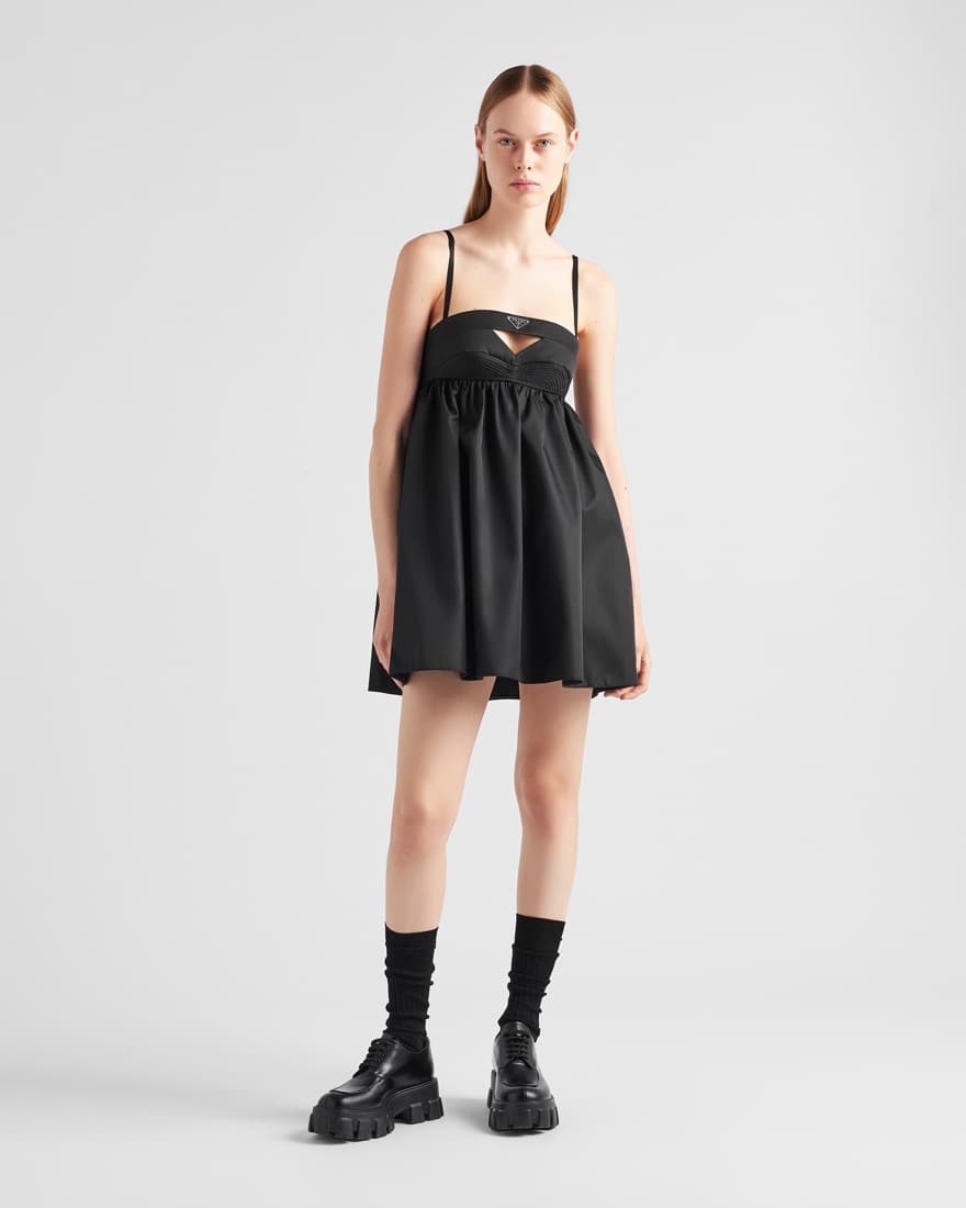 Prada Re Nylon Babydoll Mini Dress - Image 1