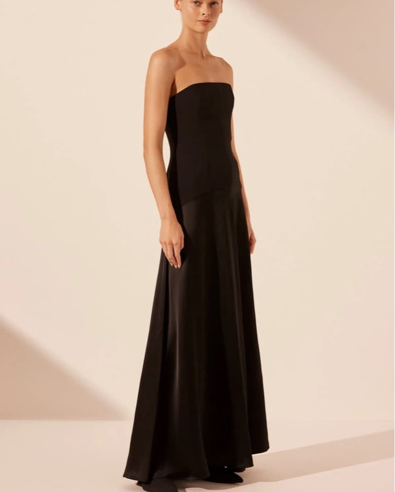 Adri Strapless Panelled Maxi Dress  - Image 2