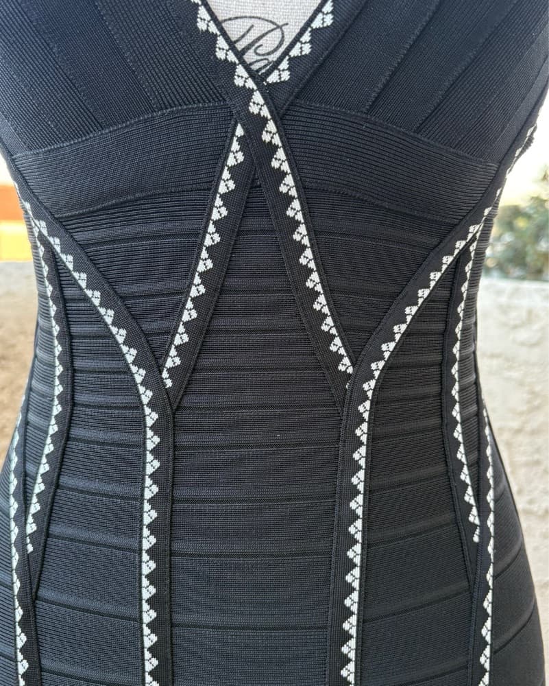 Herve Leger Silvija Bandage Dress XS - Image 3