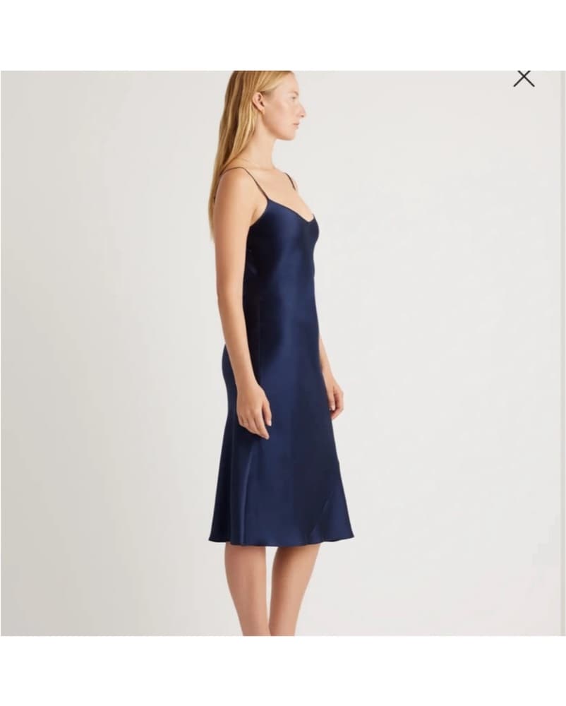 Quince 100% Silk Midi Dress XS - Image 2